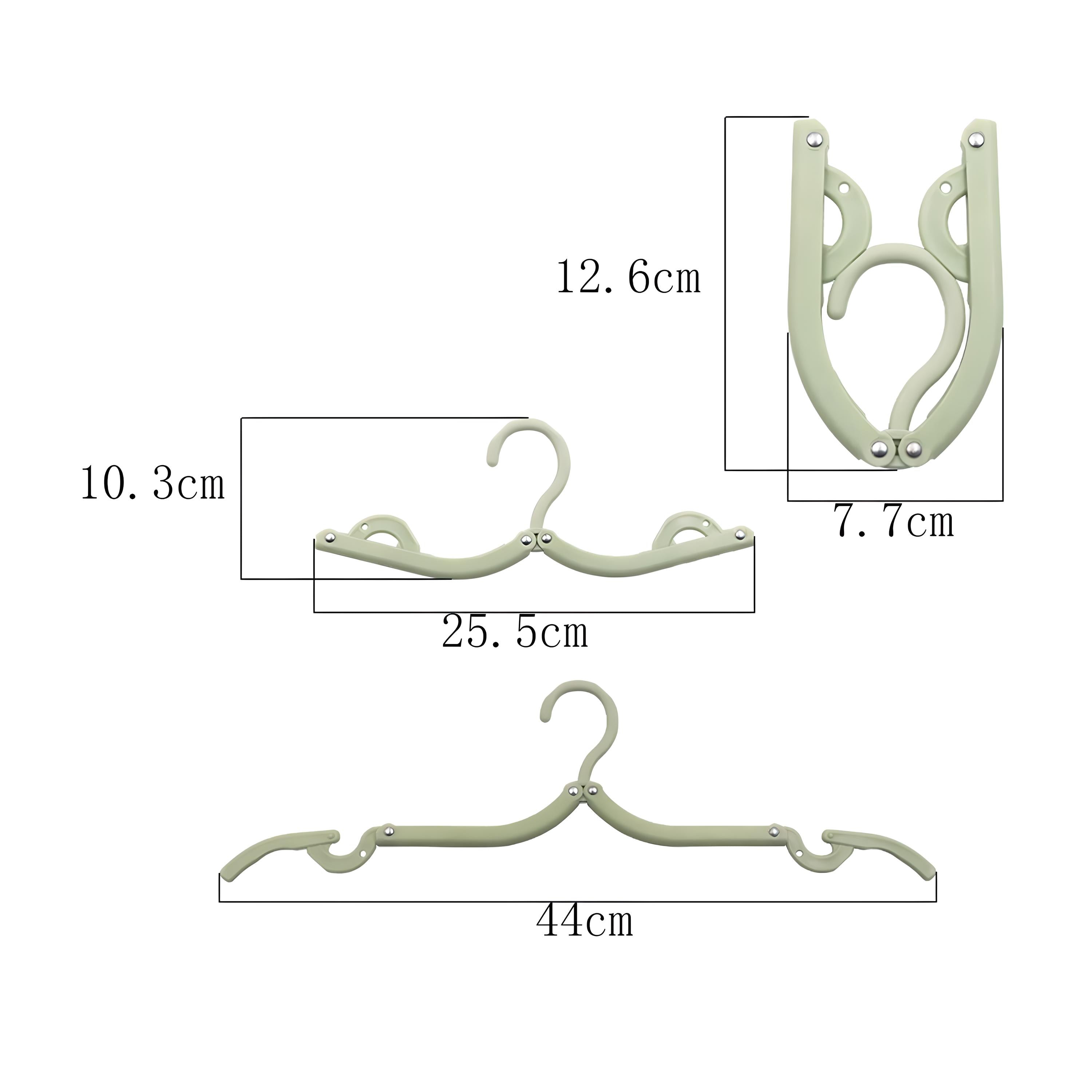 Foldable Travel Clothes Hangers 10pcs Set