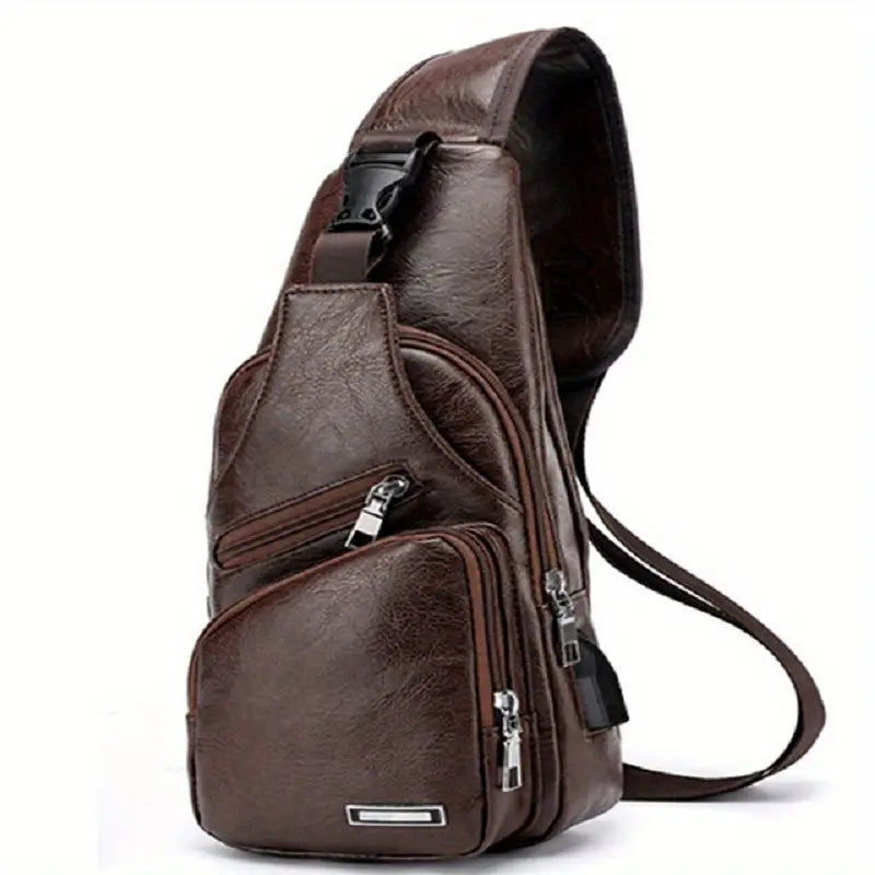 Classy Leather Anti-Theft Crossbody Bag