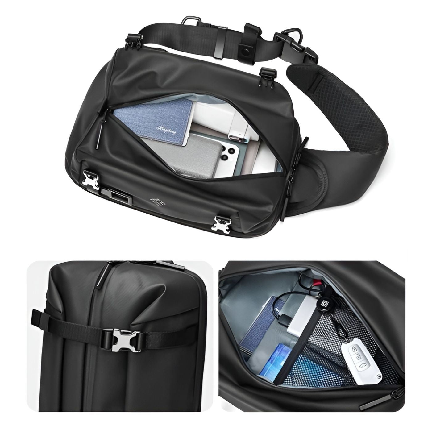 Expandable Anti-Theft Chest Bag